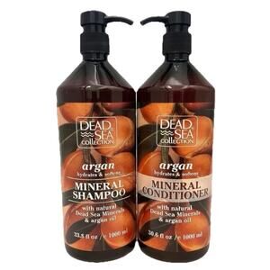Dead Sea Collection ARGAN SHAMPOO & CONDITIONER BUNDLE 33.8oz/30.6 oz